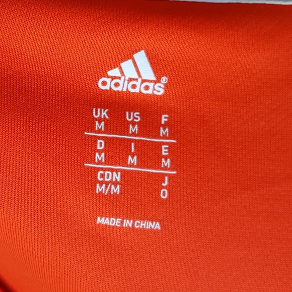 Adidas Red Workout Tee with Logo - Picture 3 of 4
